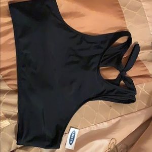 A black old Navy Bikini Top
